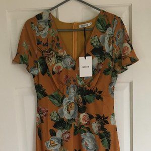 Farrow Floor-Length Floral Dress